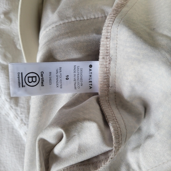 Athleta Women's Venture Printed Pant In Viper White Snakeskin Jogger Size 10 - Picture 9 of 9